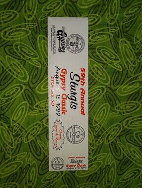 Vtg 59th Annual Sturgis Gypsy Classic Motorcycle Sticker New